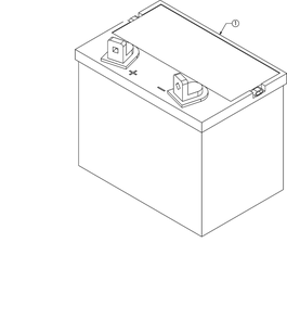 Battery Diagram and Parts List for RZT-S54KH (17ARCBDA056)(2016) Cub Cadet Lawn Tractor